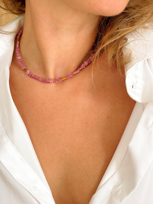 Collier TITO - Rhodonite