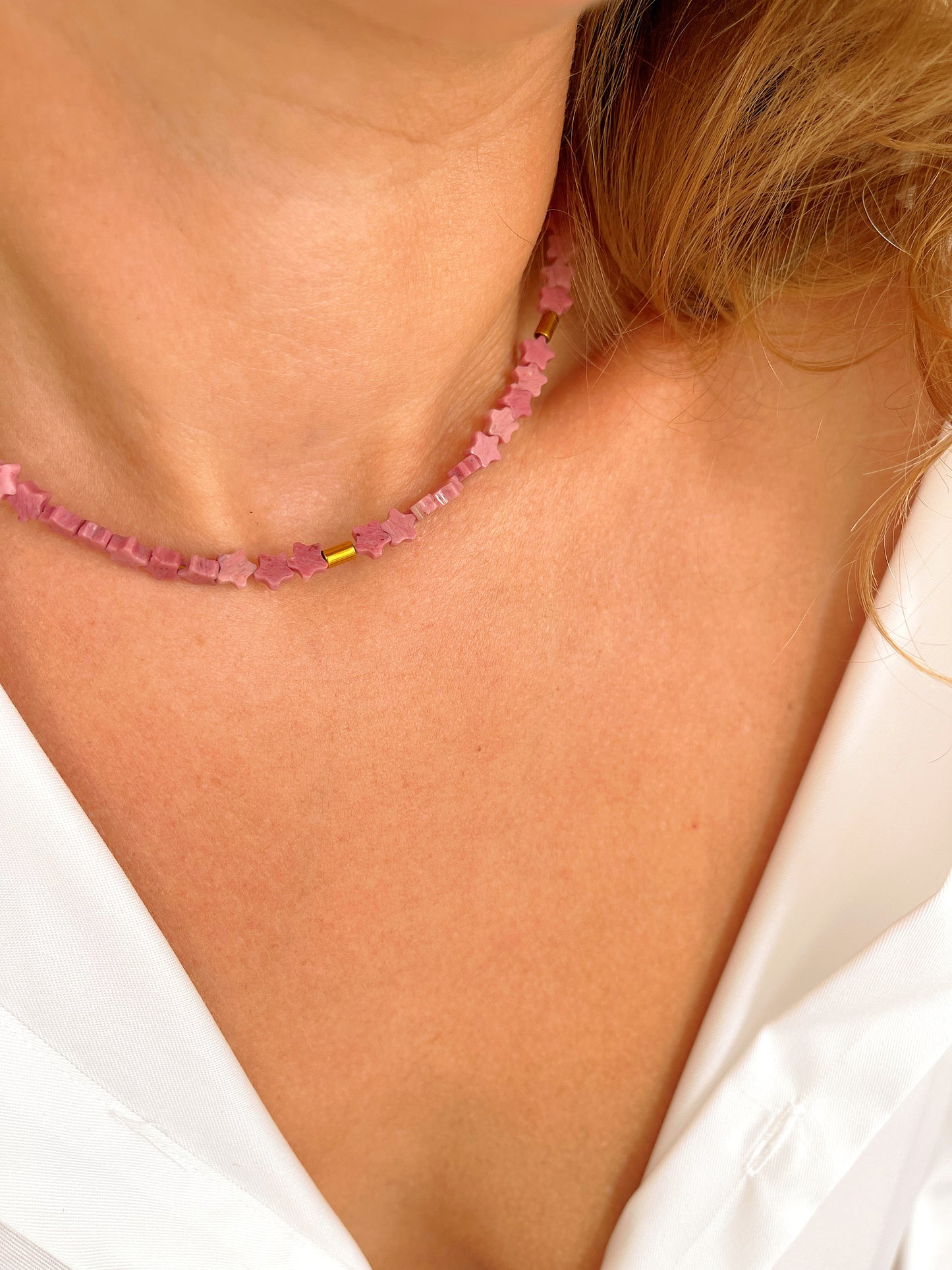 Collier TITO - Rhodonite