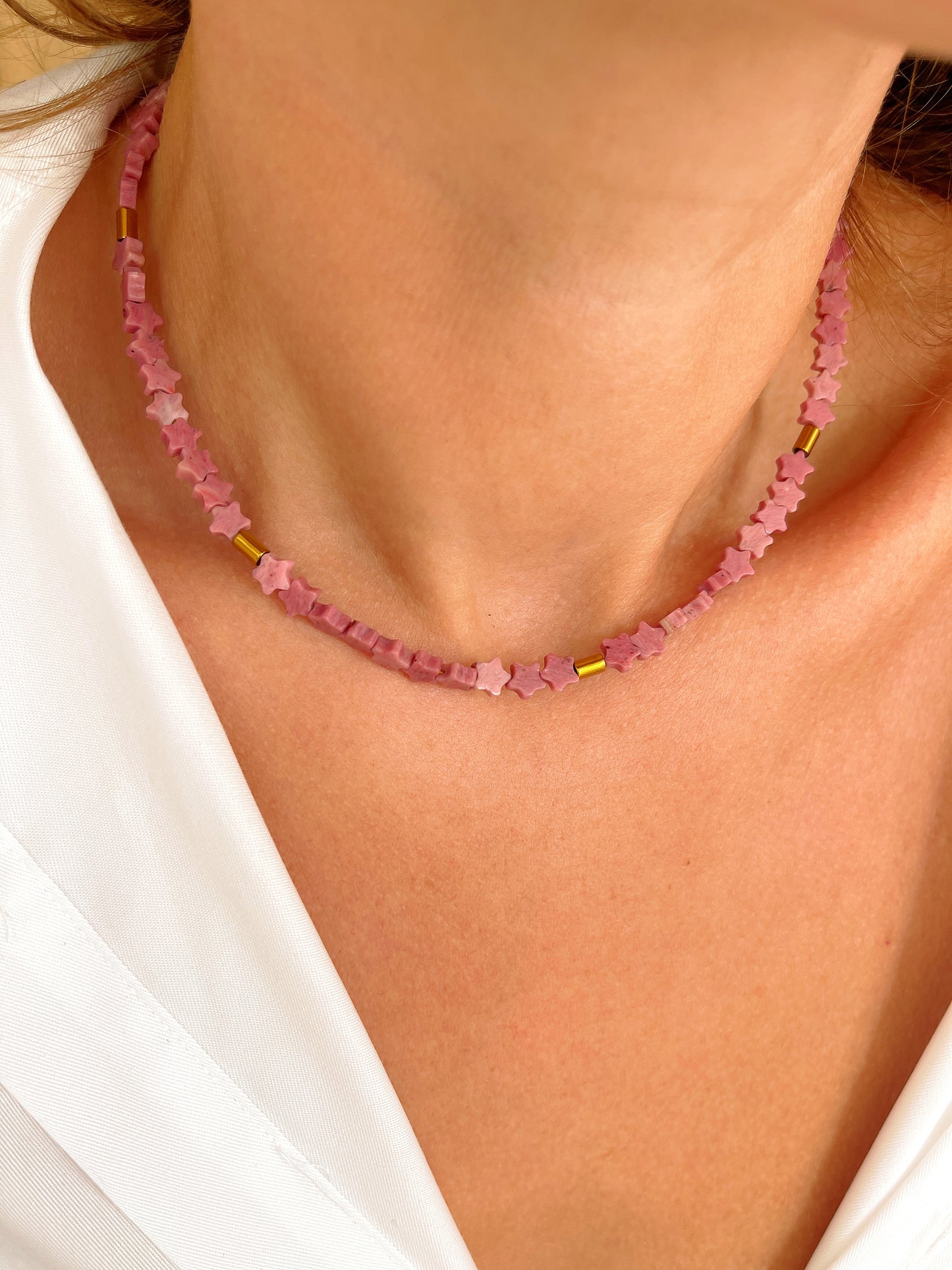 Collier TITO - Rhodonite