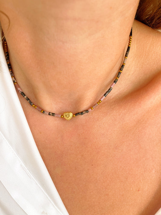 Collier TARA - Rhodonite