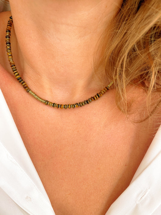 Collier TONIO - Oeil de tigre