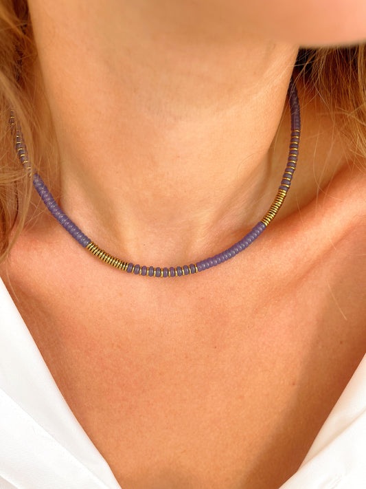 Collier TONIO - Jade mauve