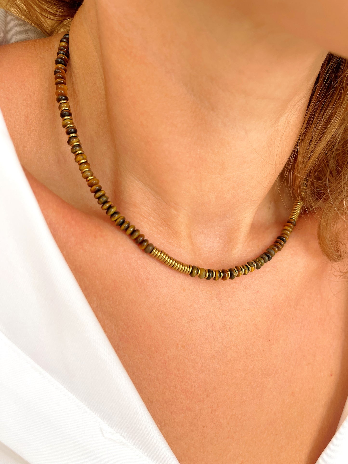 Collier TONIO - Oeil de tigre