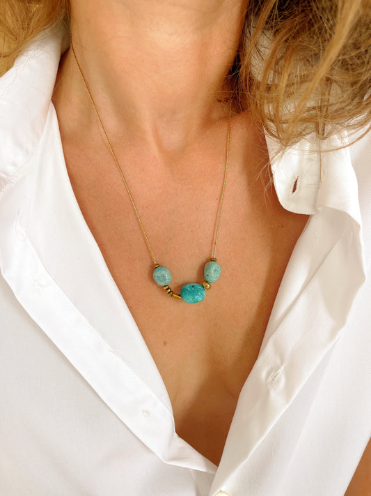 Collier TYAGONA - Amazonite