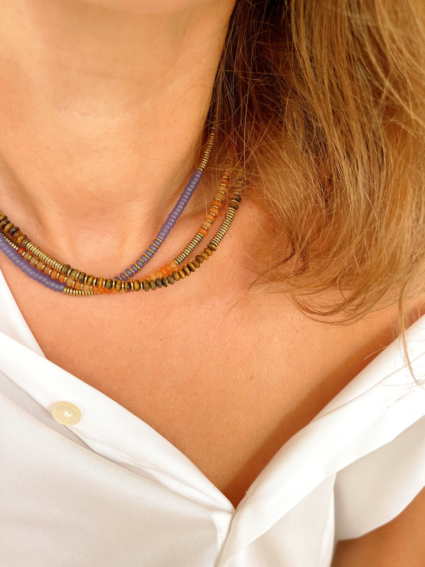 Collier TONIO - Oeil de tigre