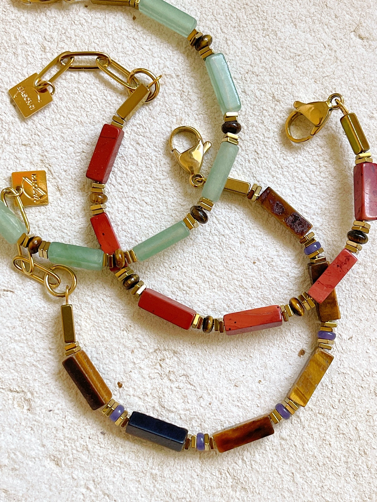 Bracelet TESSA - Jaspe rouge