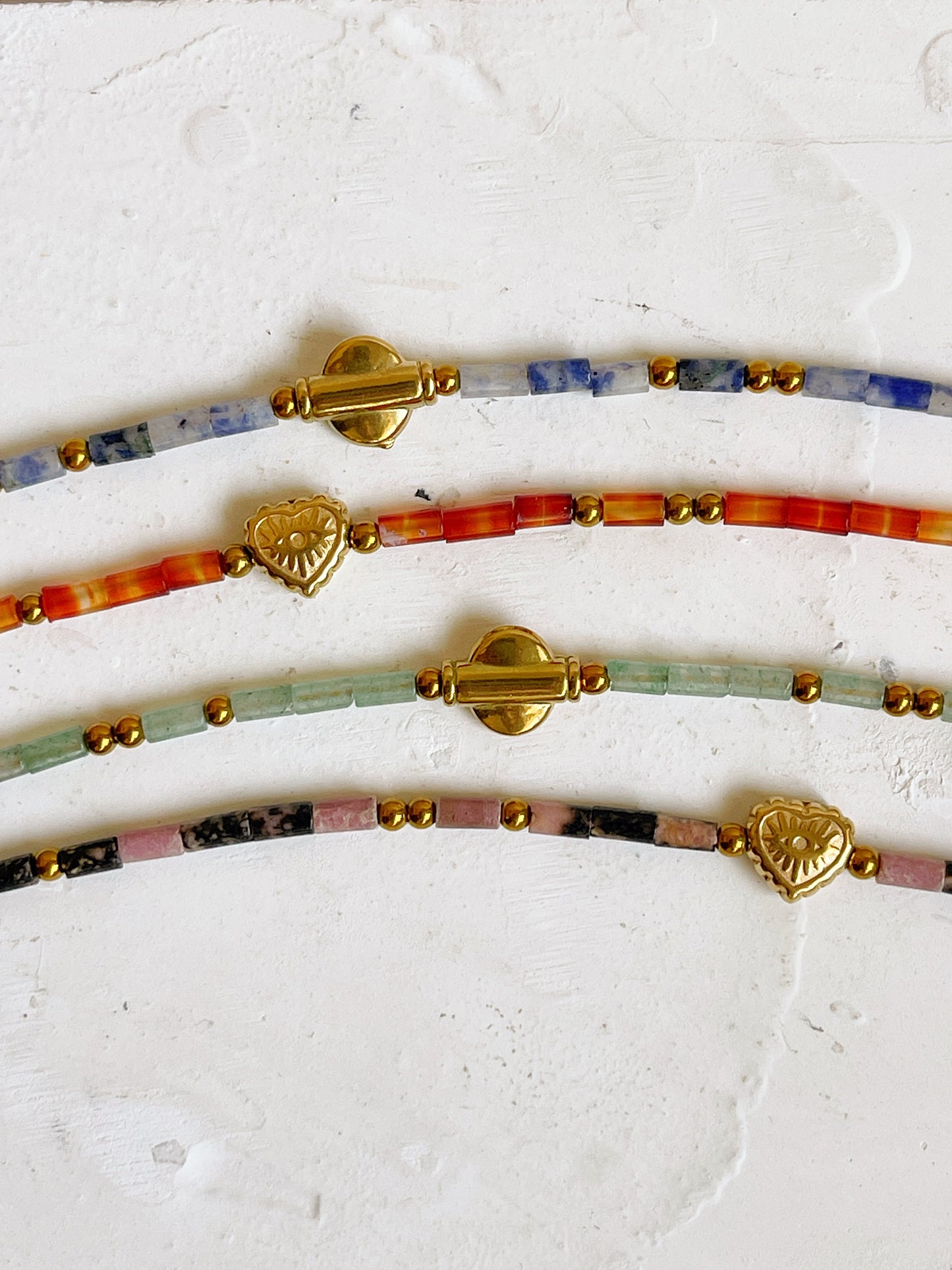 Collier TARA - Agate rouge