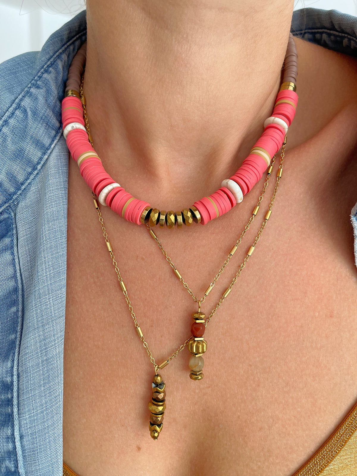 Collier MARCEL - taupe capucine