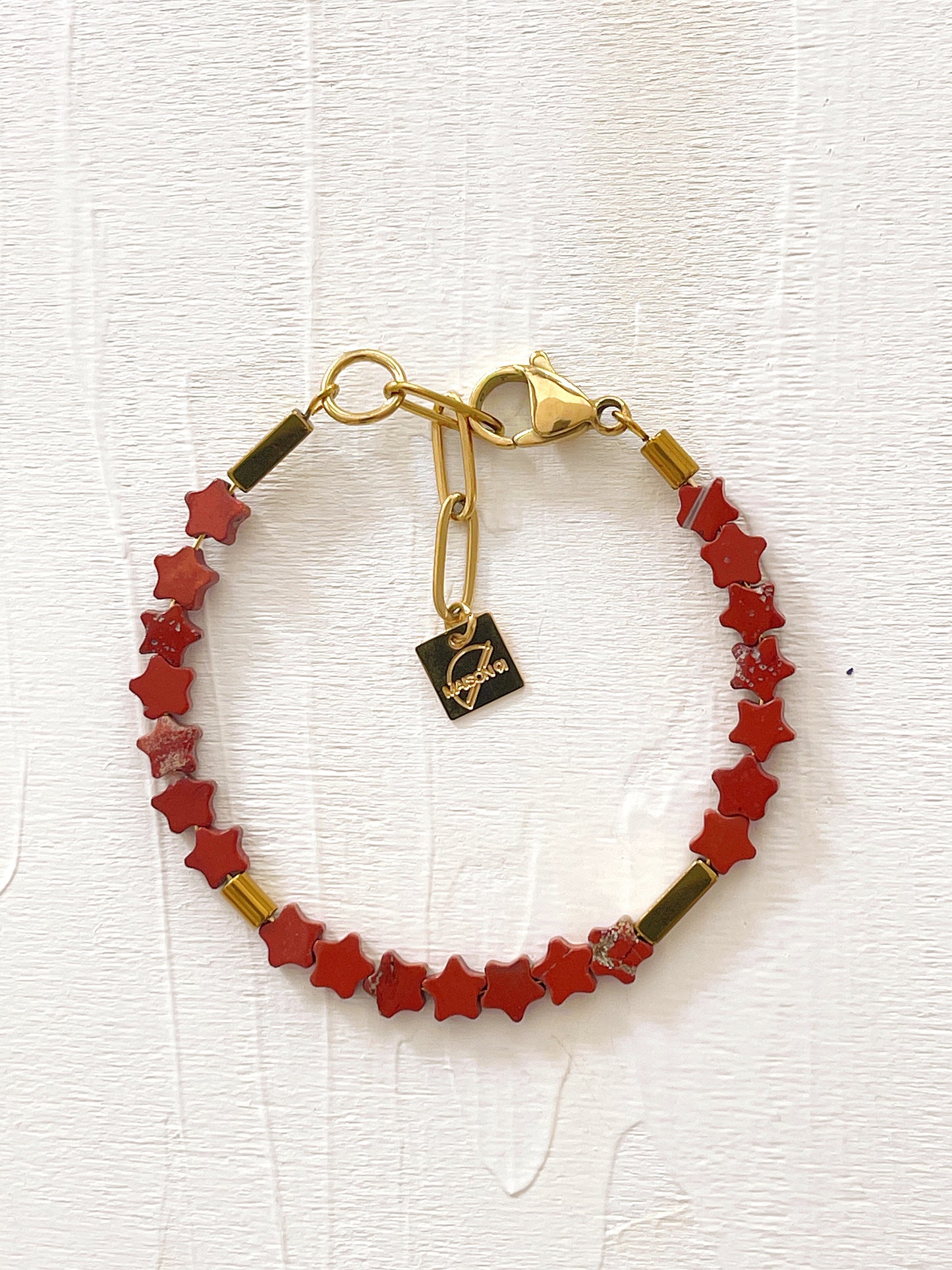 Bracelet TOSCA - Jaspe rouge
