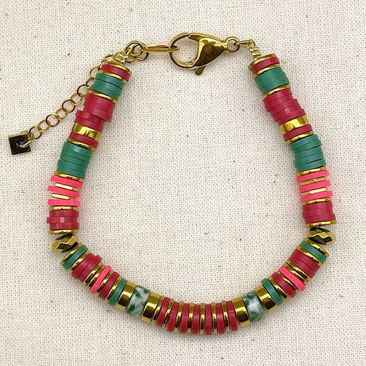 Bracelet LUNA - red cactus