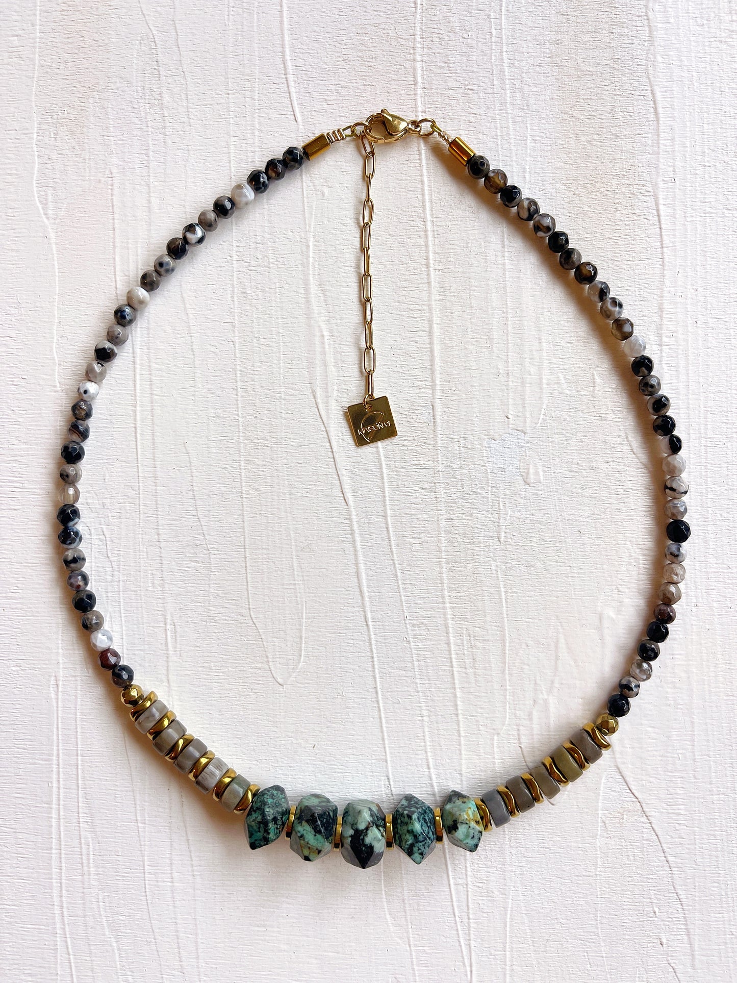 Collier PACÔME - Turquoise africaine