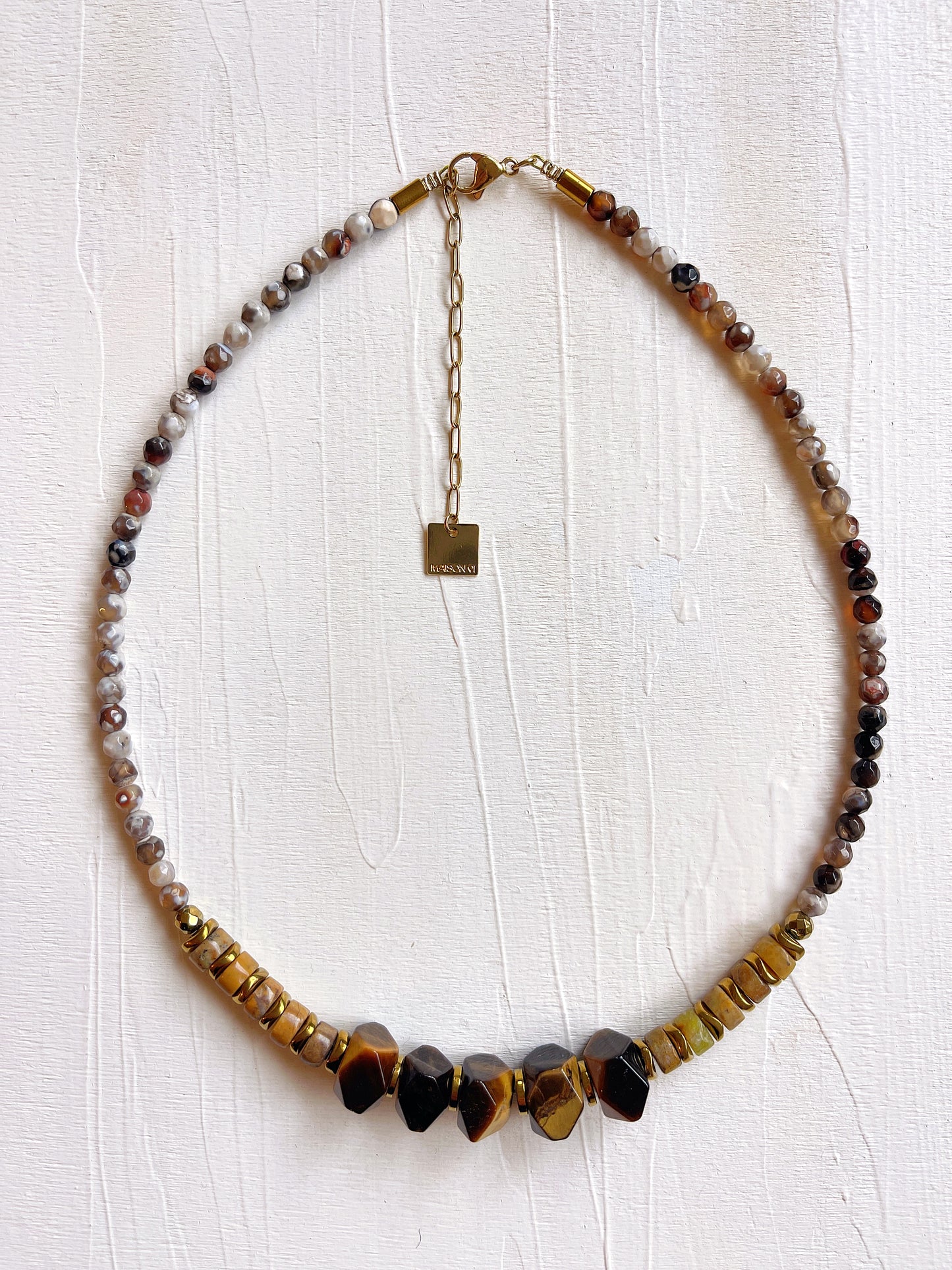 Collier PACÔME - Oeil de tigre