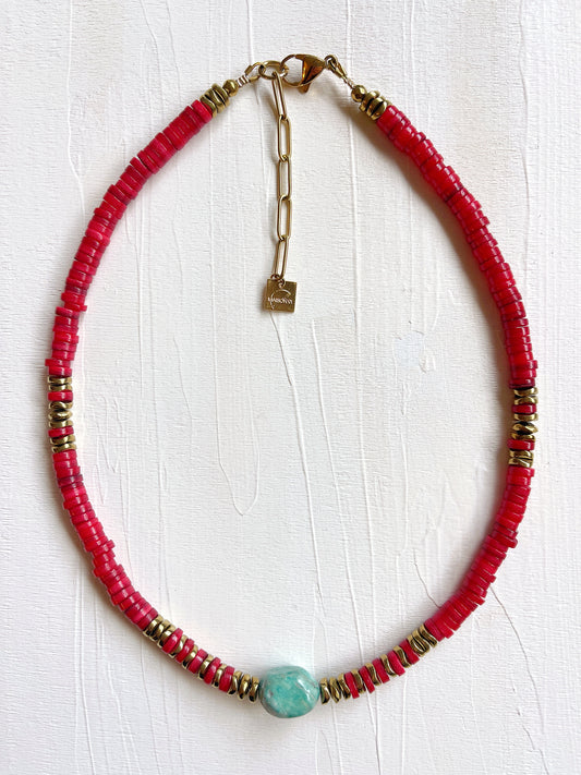 Collier UMA - Cerise