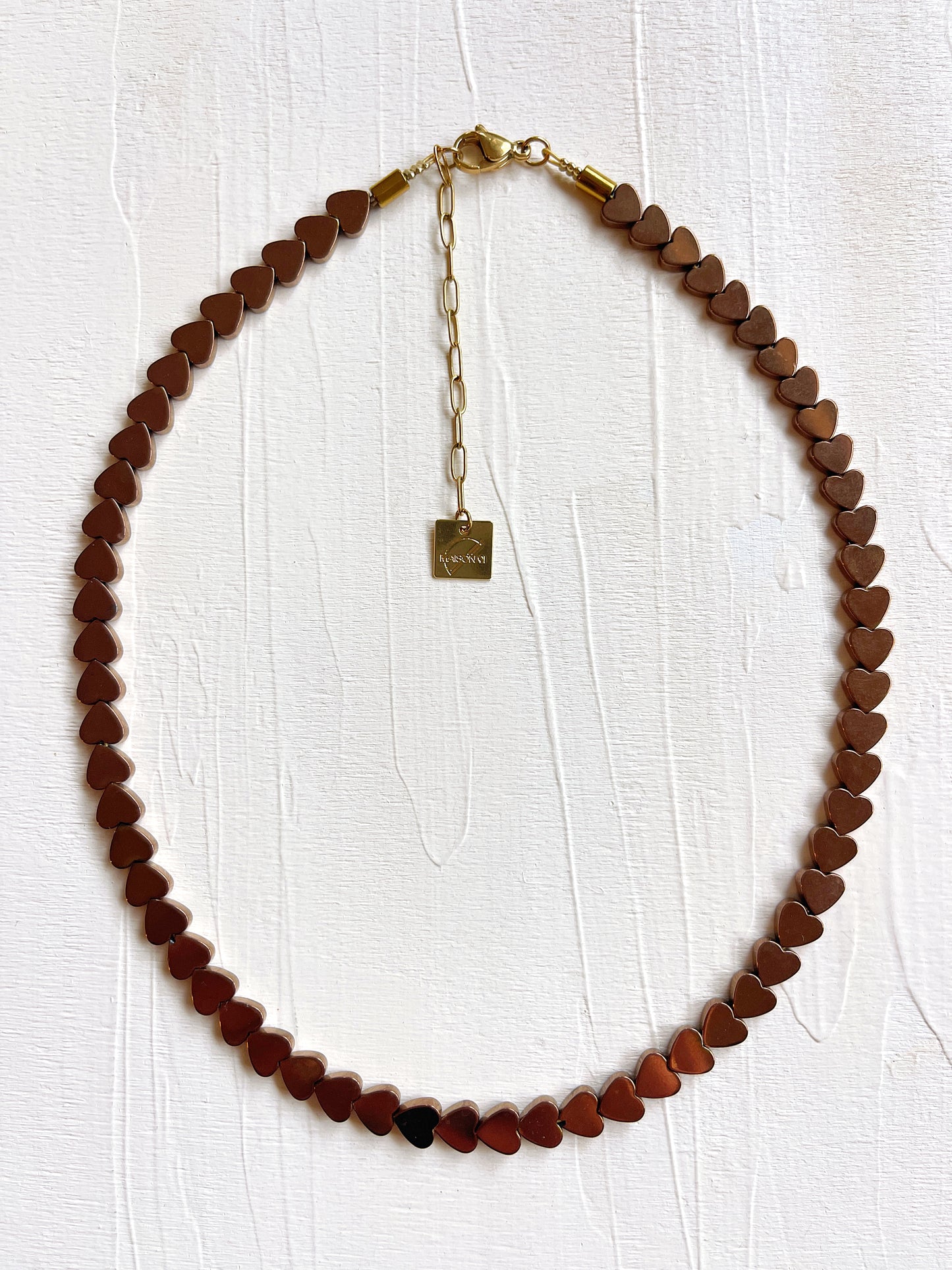 Collier LOVE - Cuivre