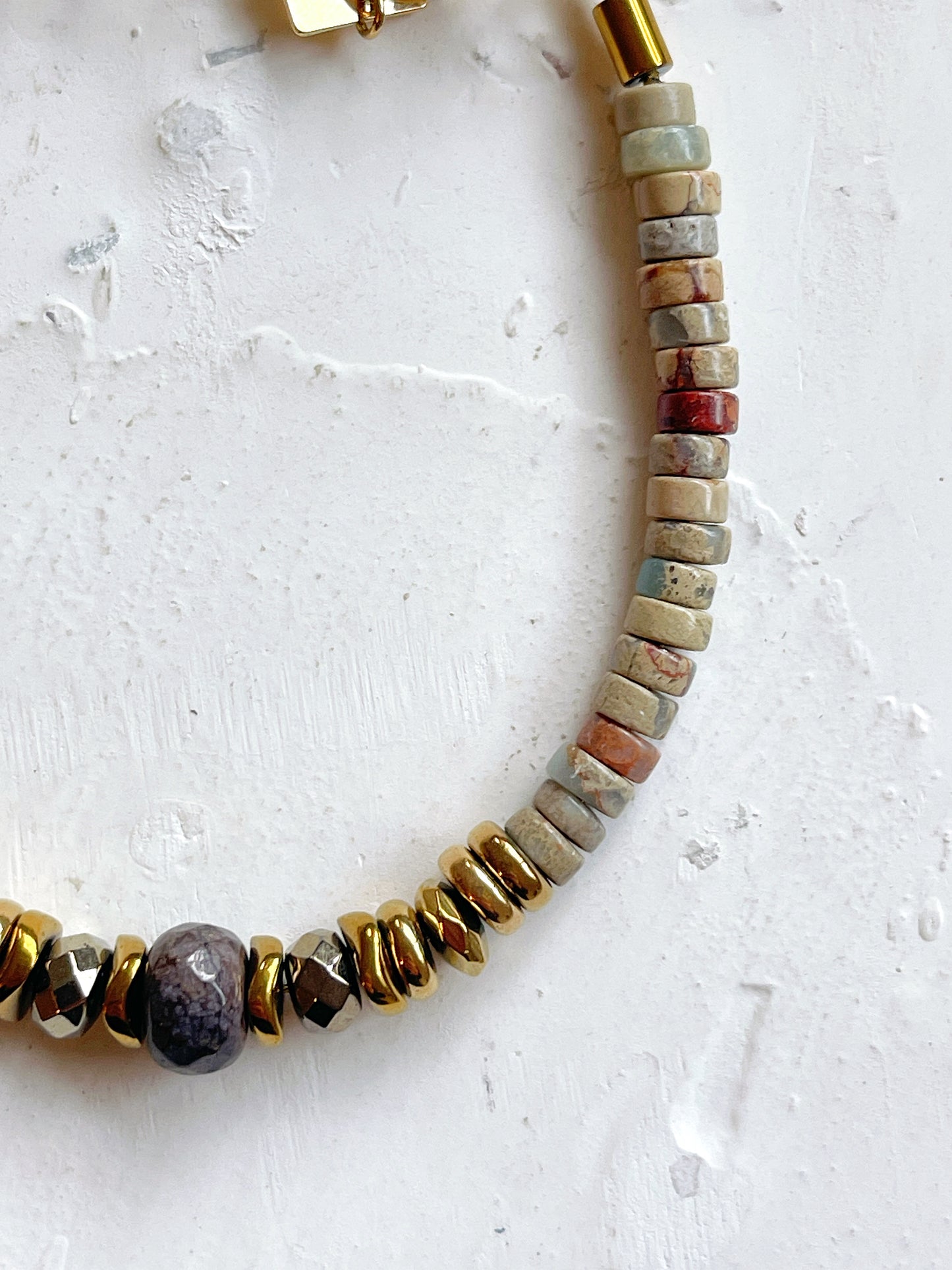 Bracelet JAJA - Jaspe aqua terra