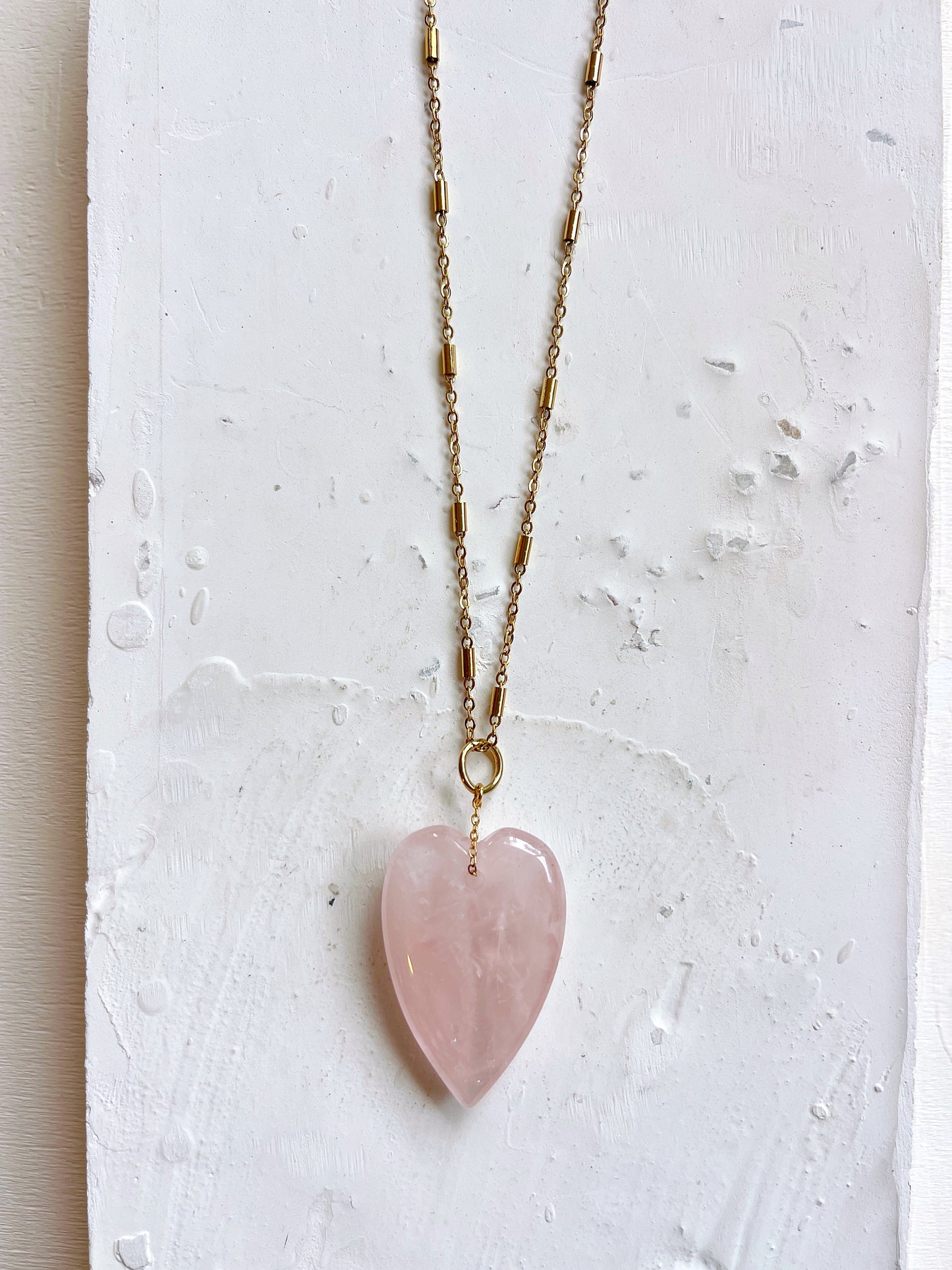 Collier SIXTINE - Quartz rose