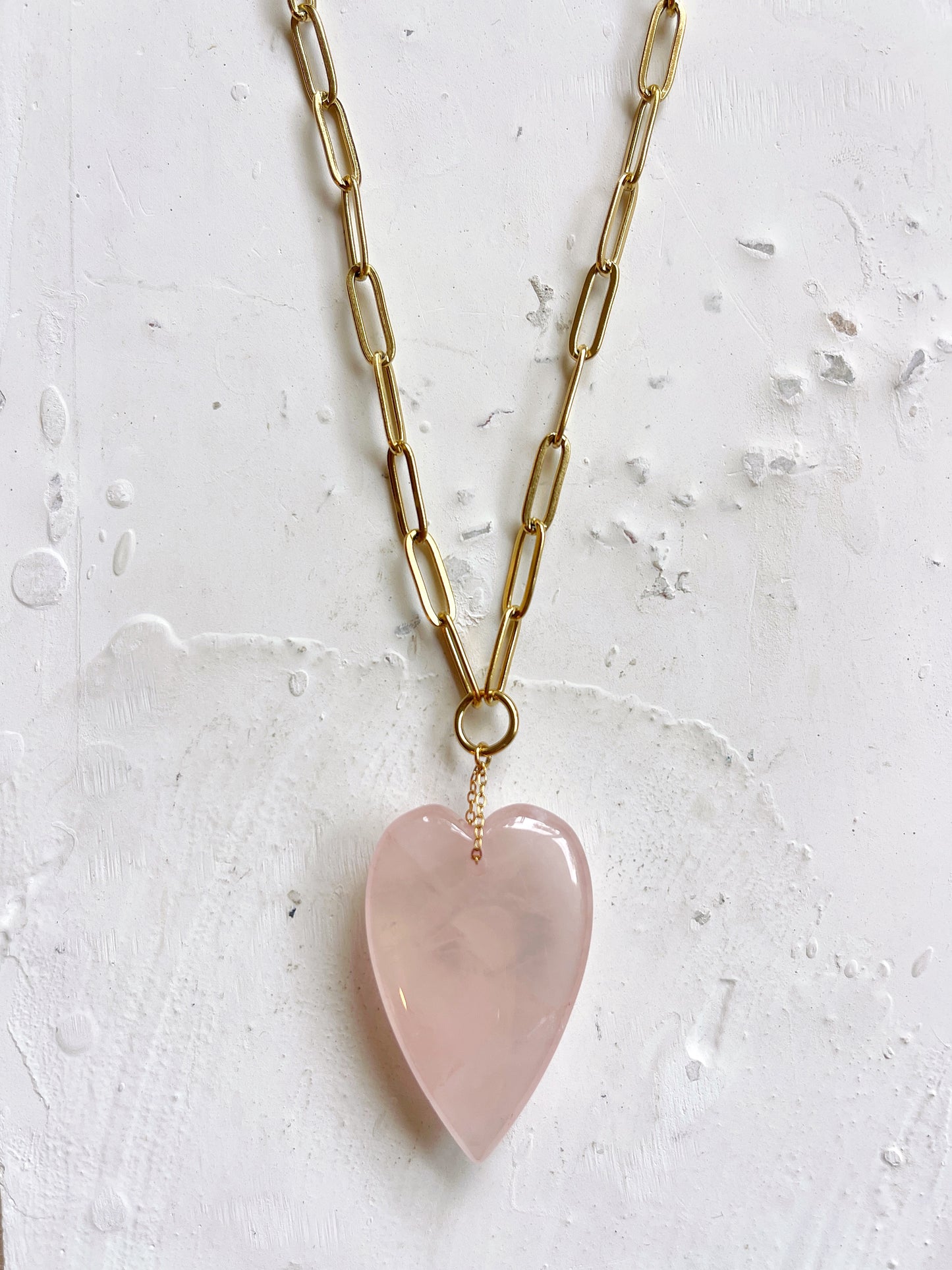 Collier SOREN - Quartz rose