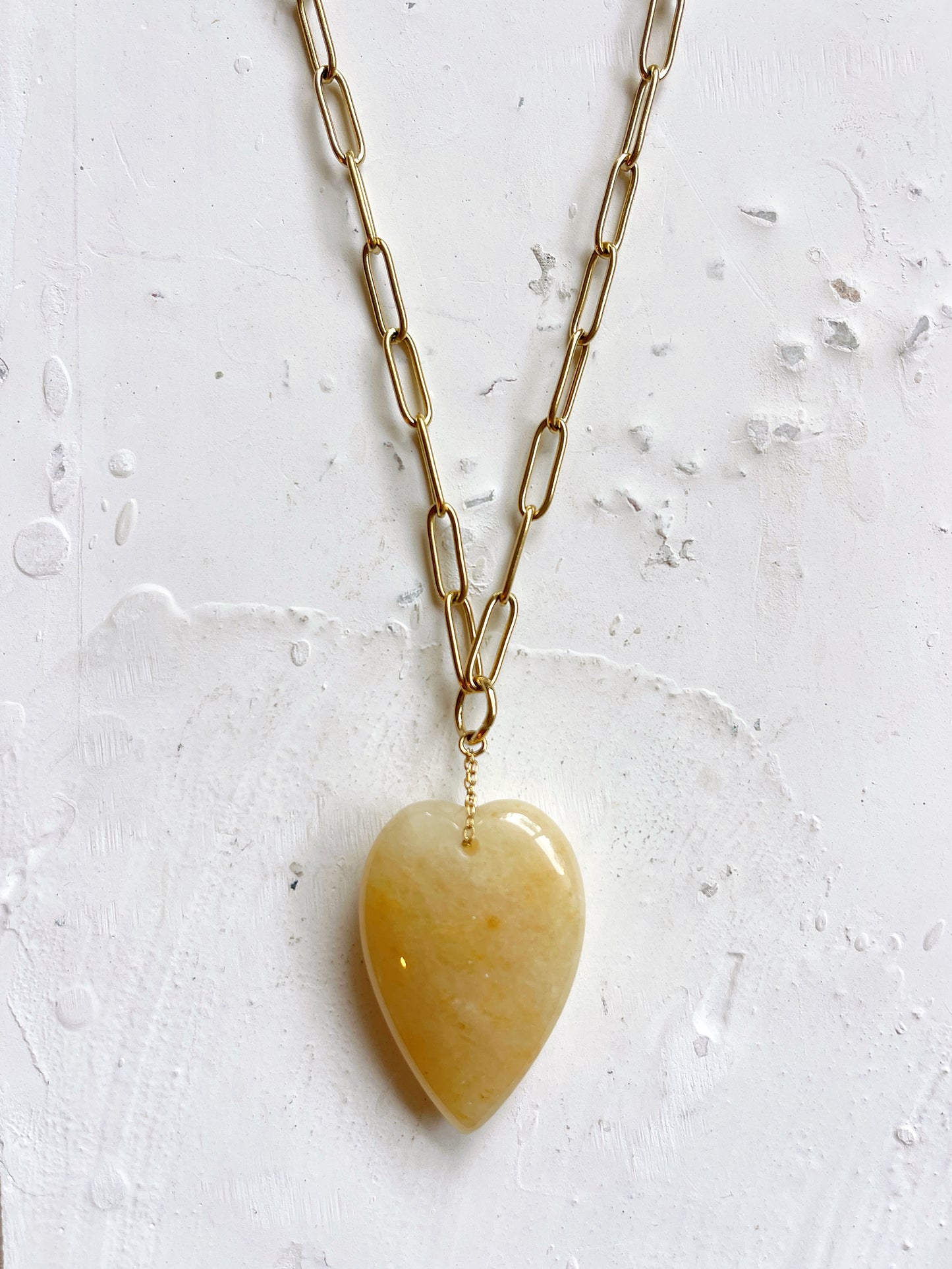 Collier SOREN - Aventurine jaune