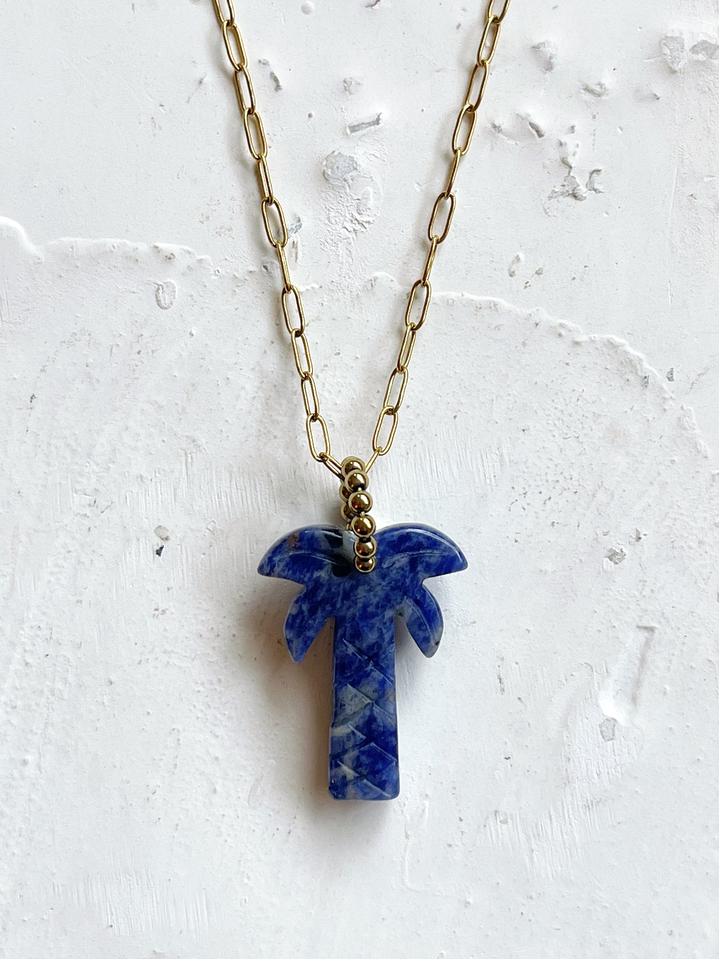 Collier USAMY court - Sodalite