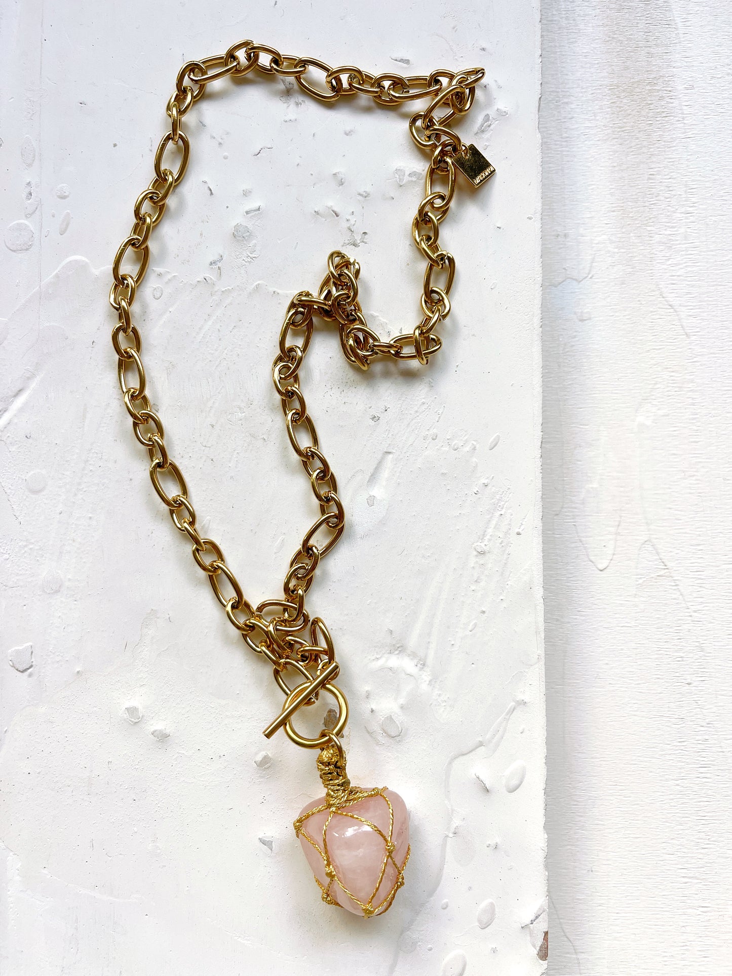 Collier LOLY - Quartz rose