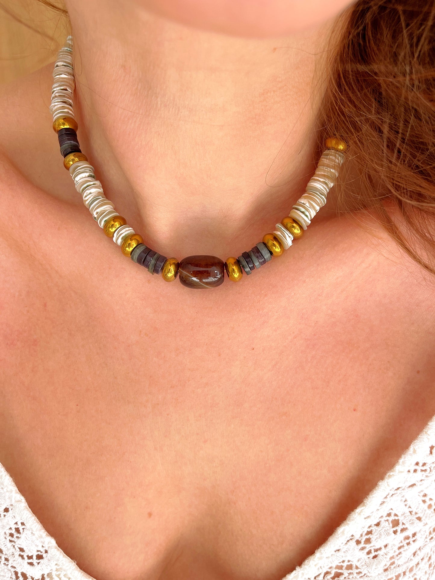 Collier THELMA - Ivoire