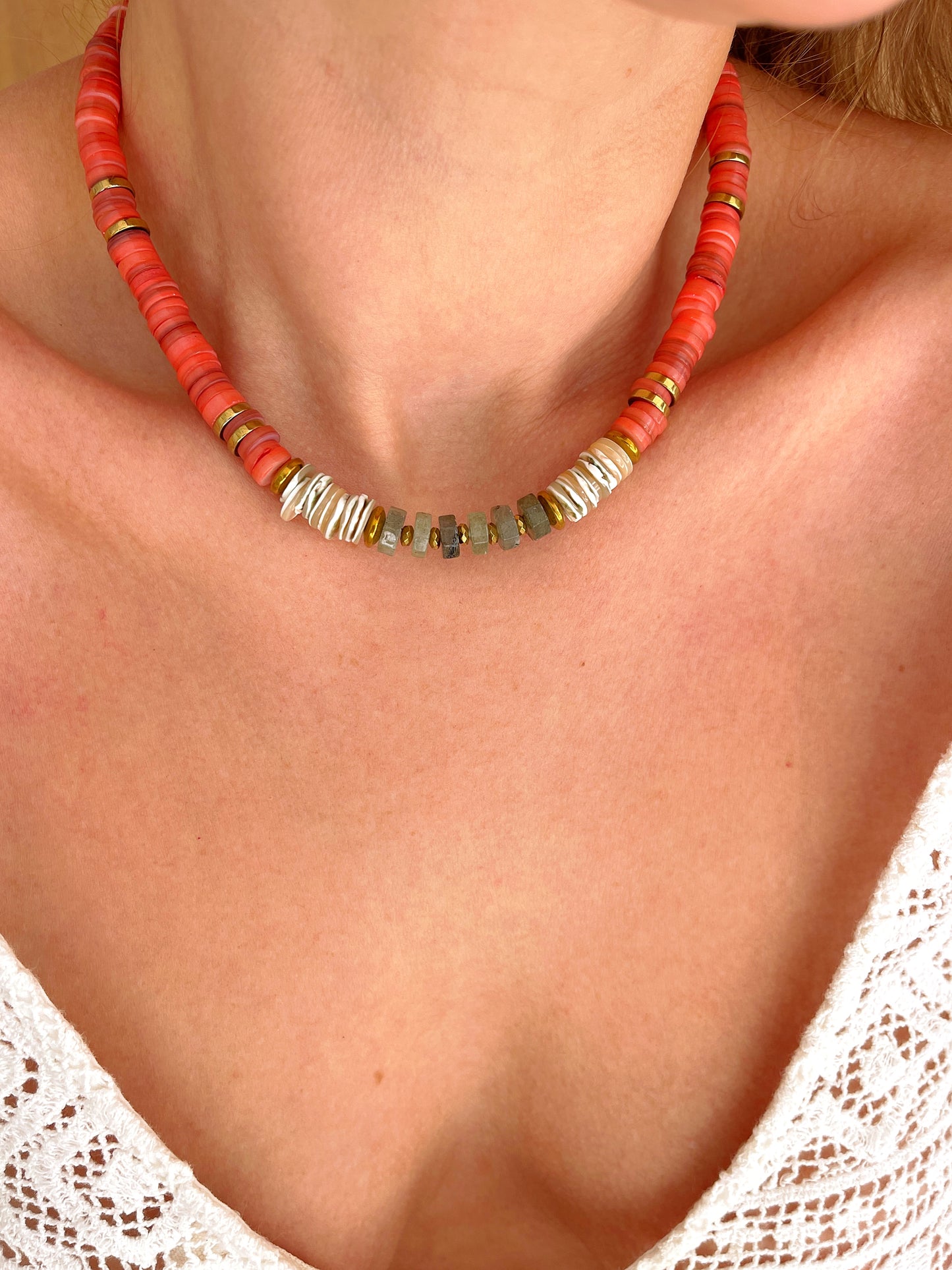 Collier THELMA - Corail