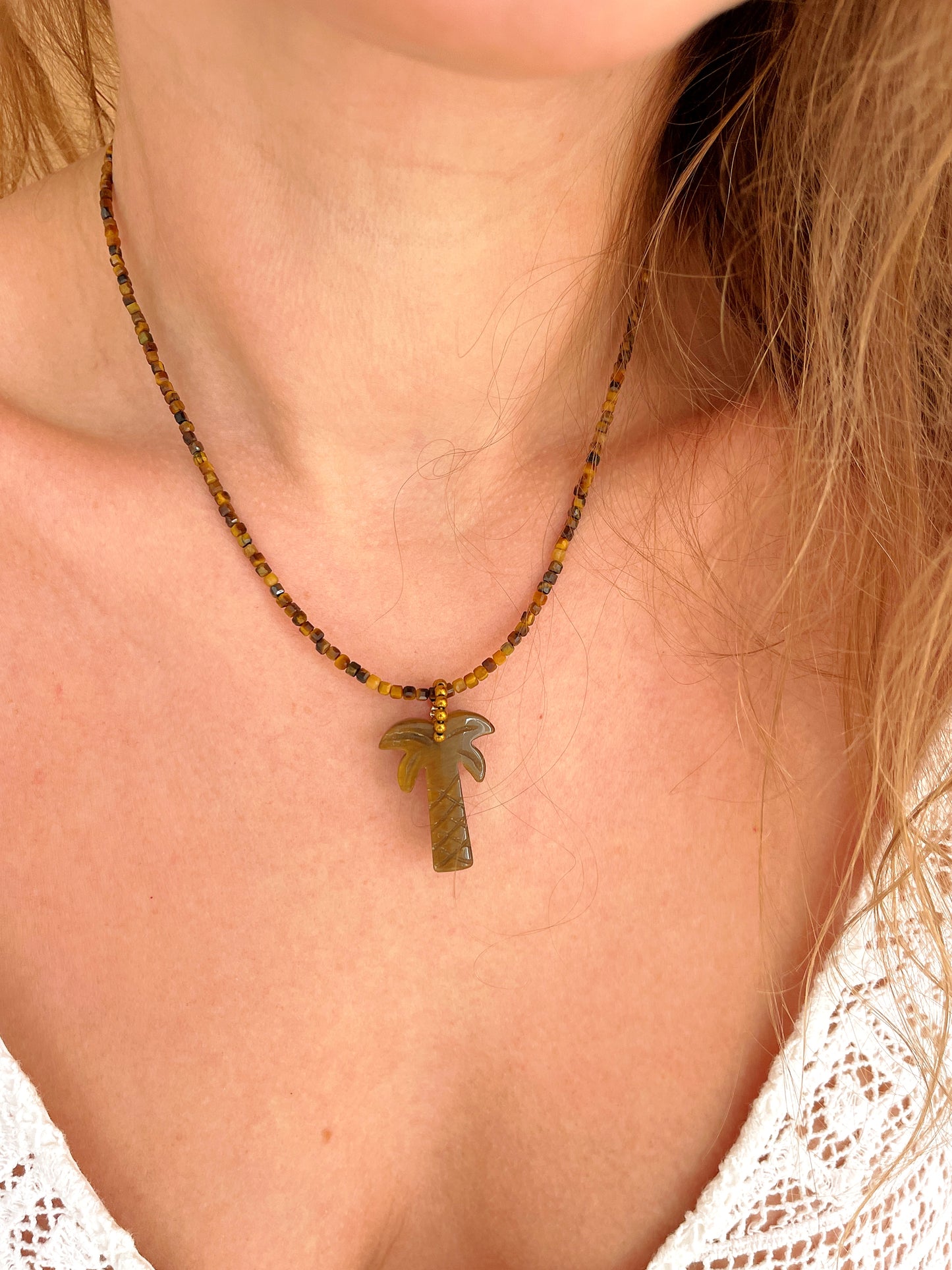 Collier UNAÉ - Oeil de tigre
