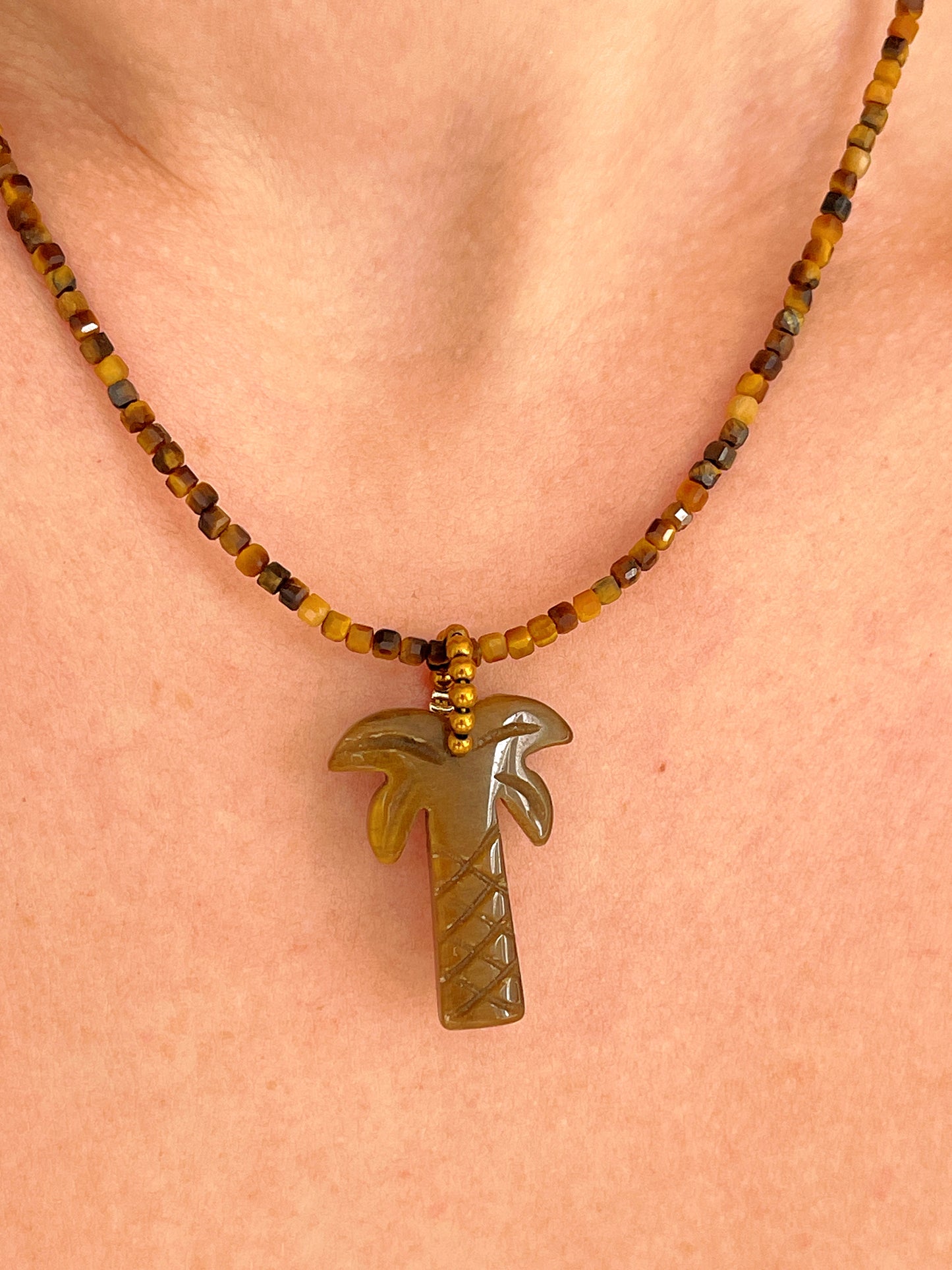 Collier UNAÉ - Oeil de tigre