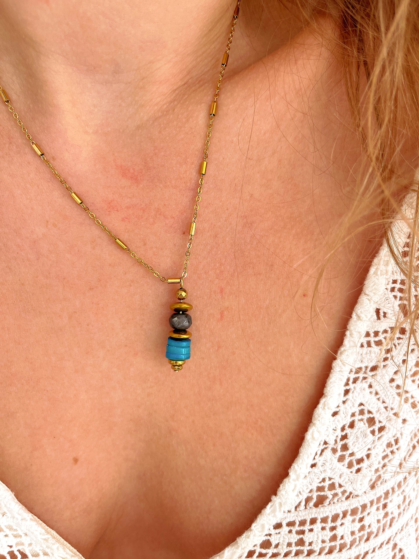 Collier LORETTE - Lagon