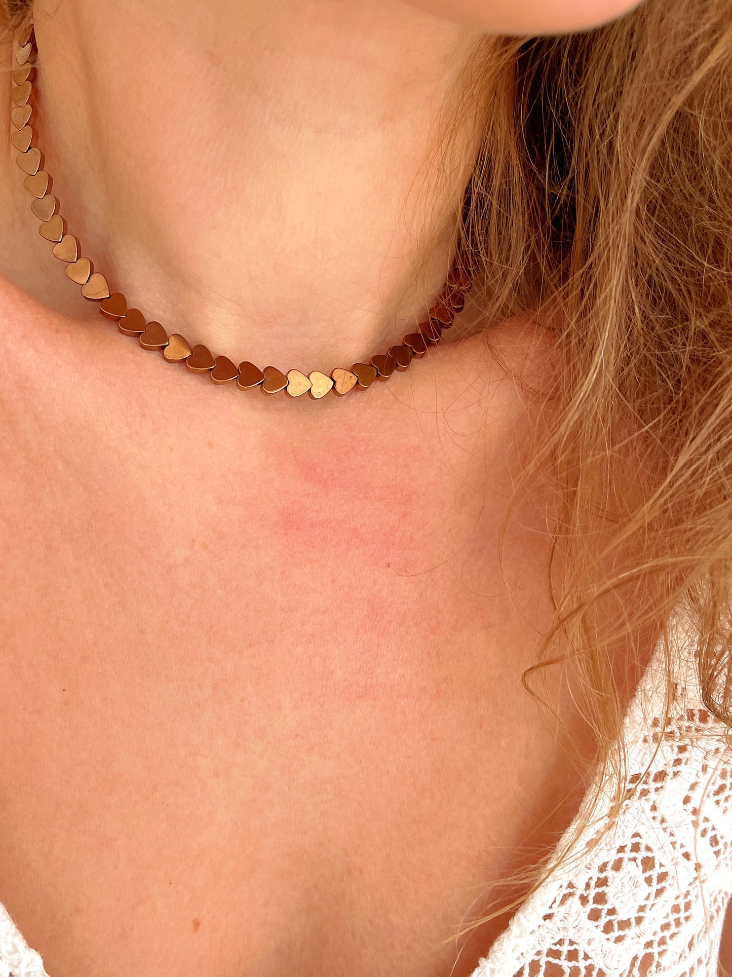 Collier LOVE - Cuivre