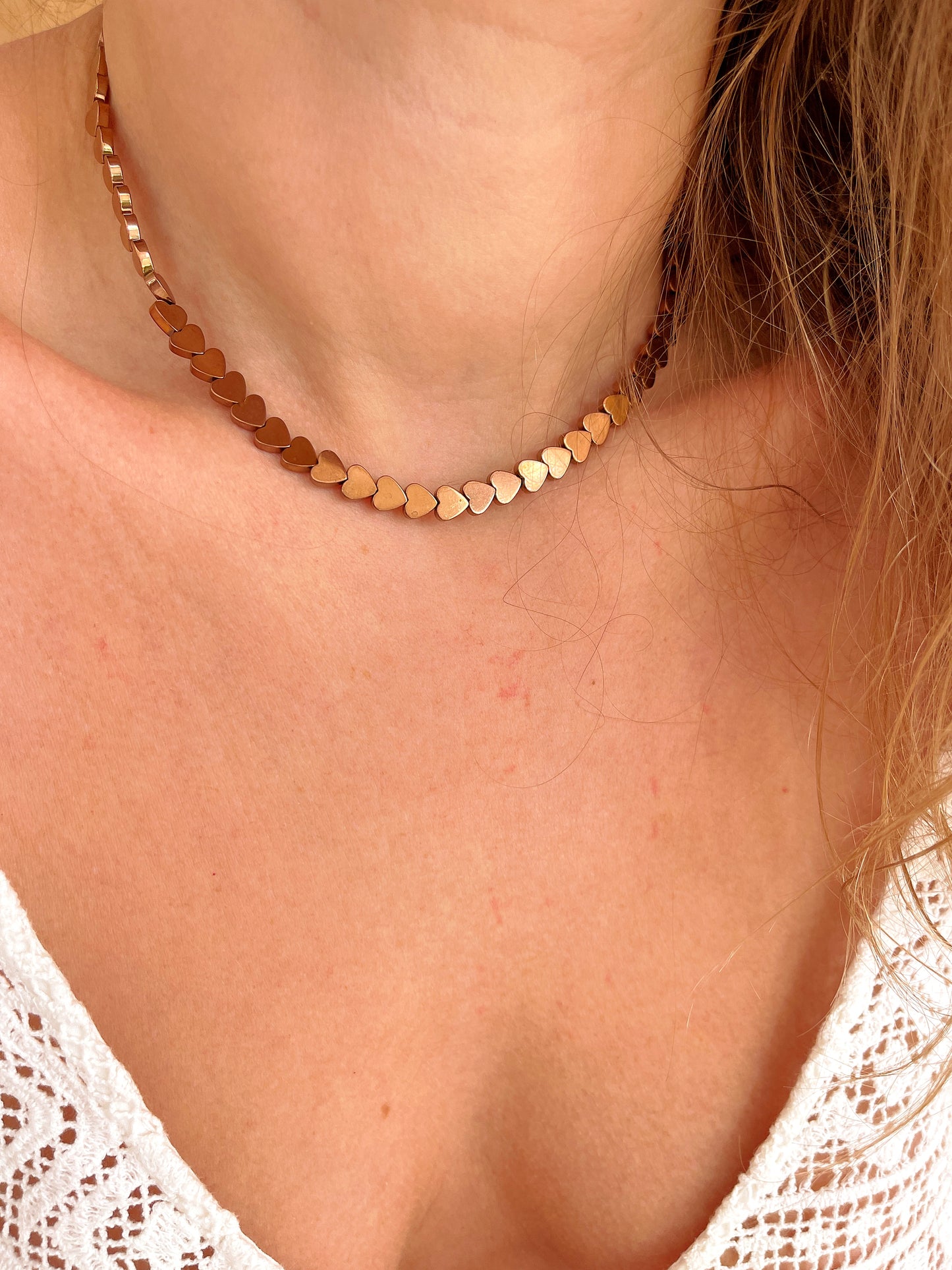 Collier LOVE - Cuivre