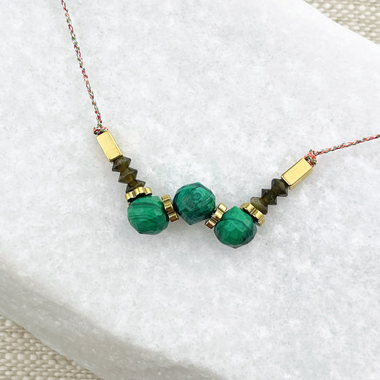 Collier MARTIN - malachite