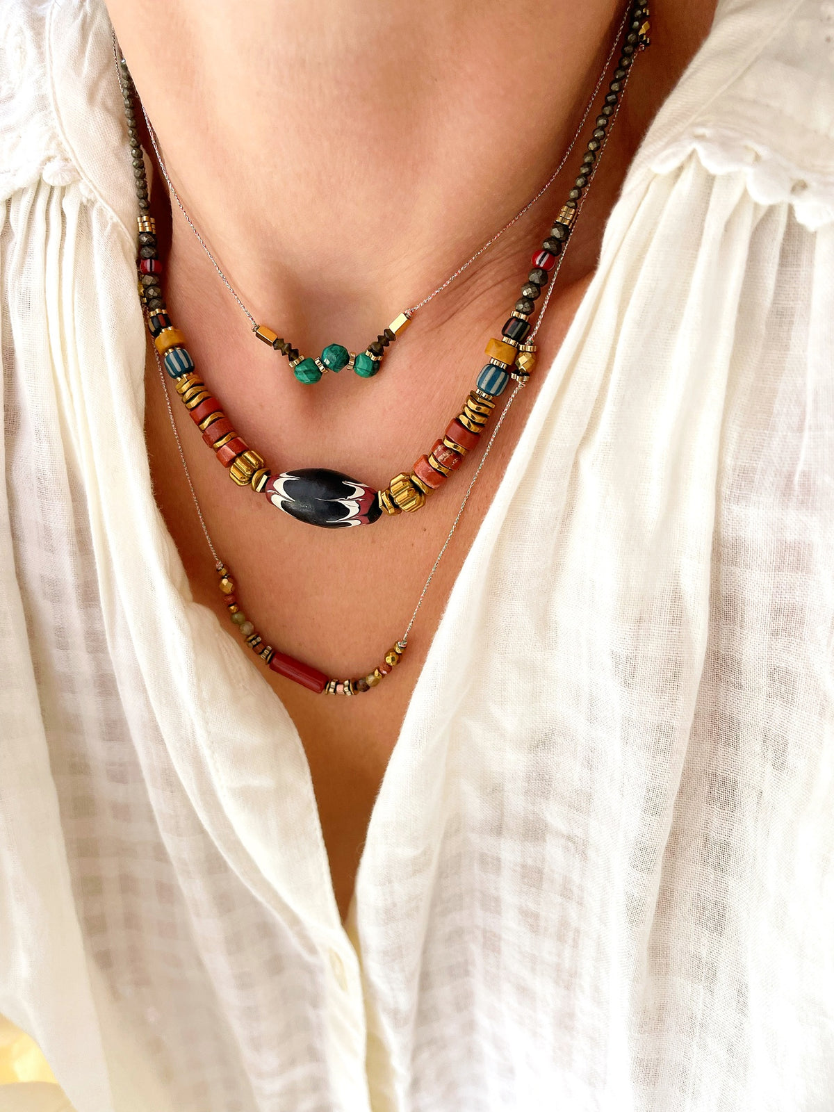 Collier MARTIN - malachite