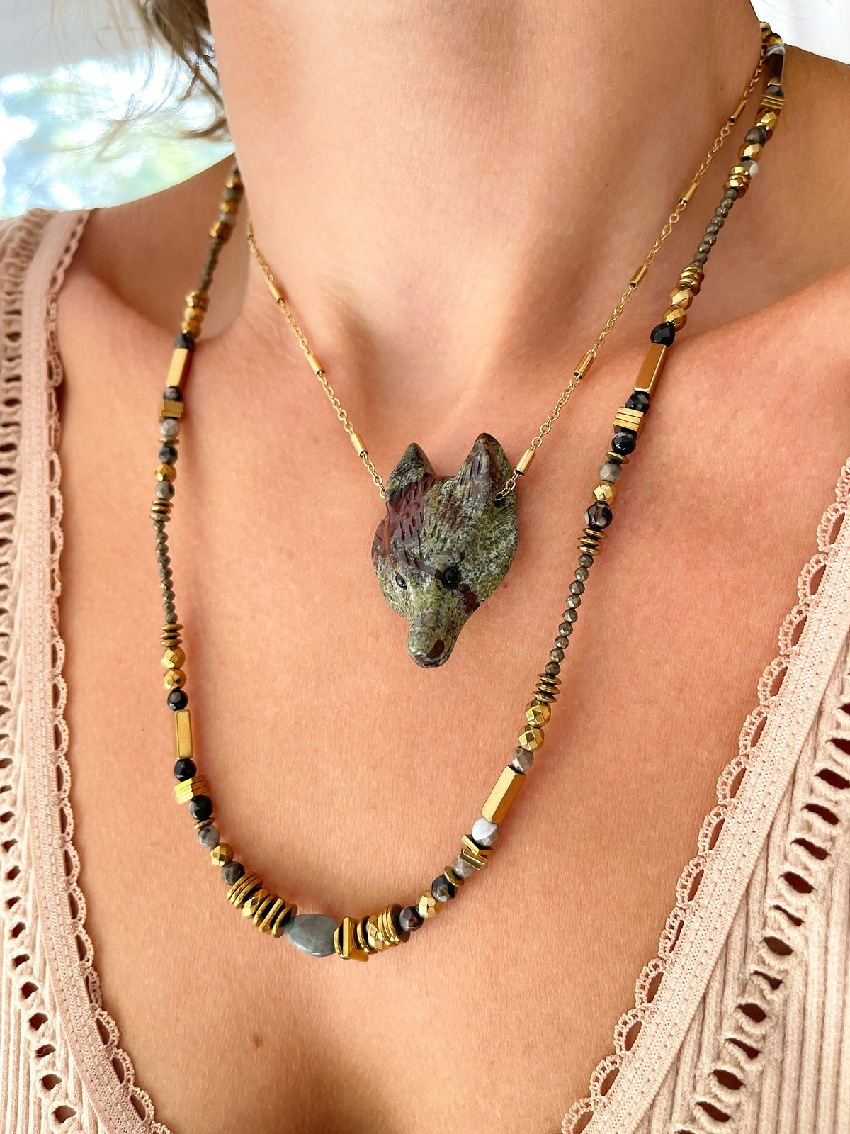 Collier MARGOT - agate