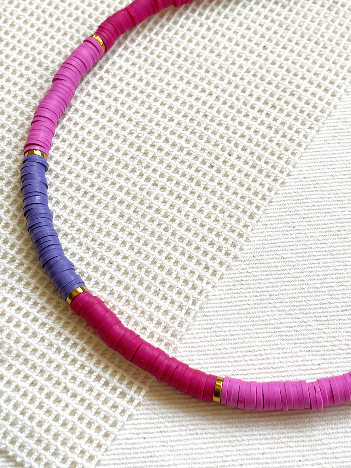 Collier ROMANE - purple/ fischia