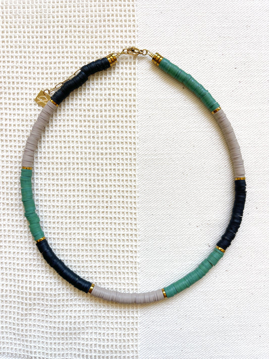 Collier ROMANE - green/ taupe