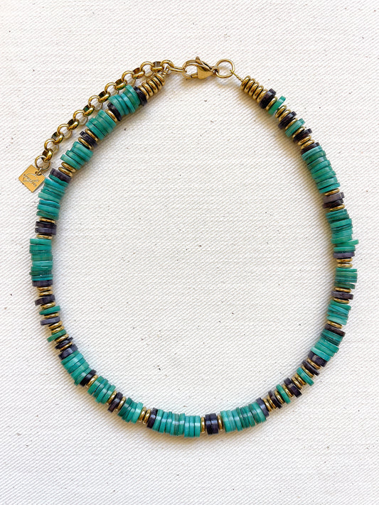 Collier ROSETTA - green
