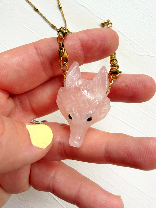 Collier TYAGO - Quartz rose