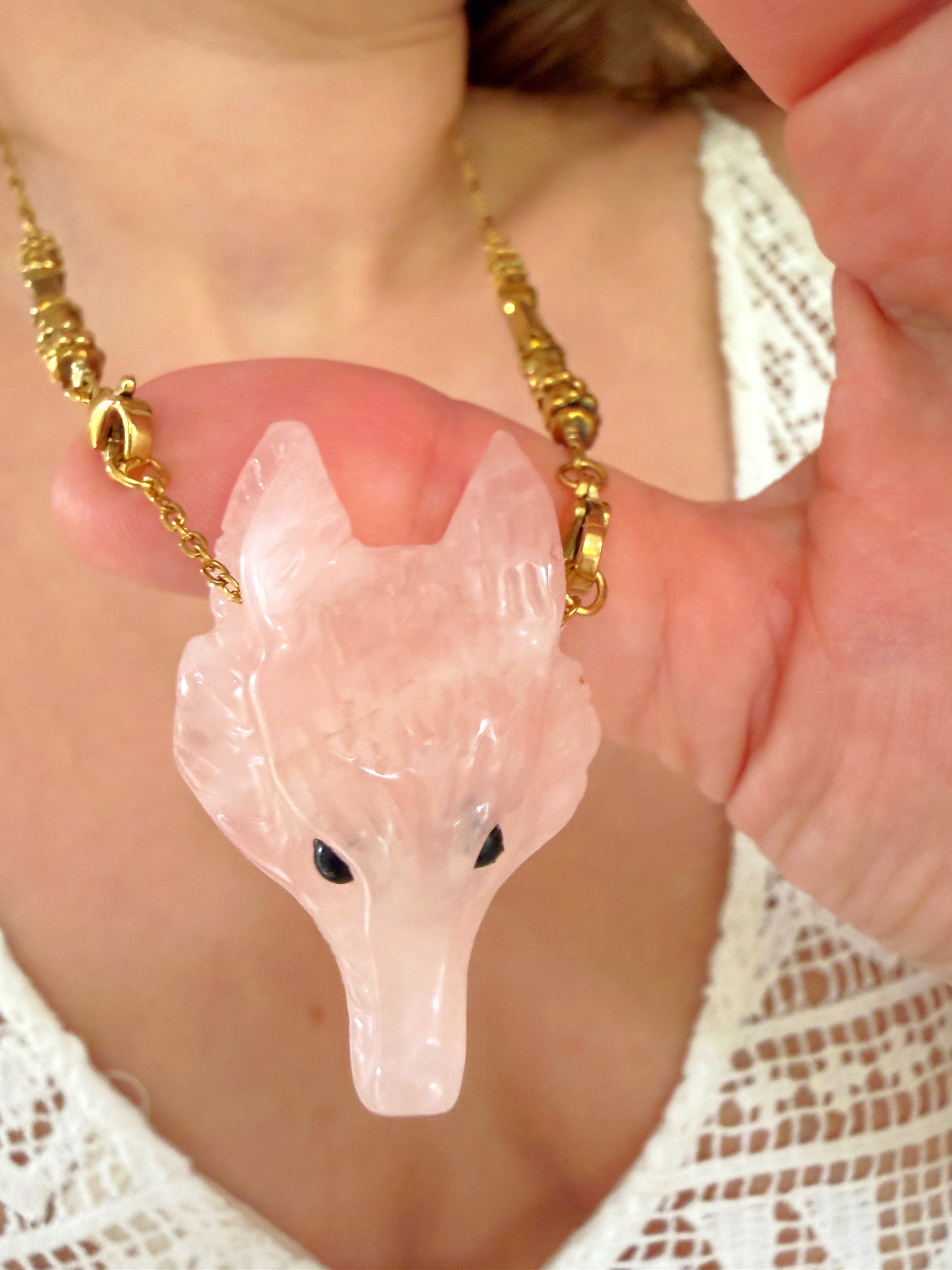 Collier TYAGO - Quartz rose
