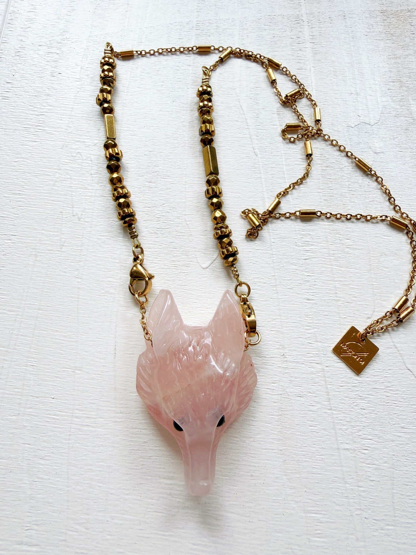 Collier TYAGO - Quartz rose