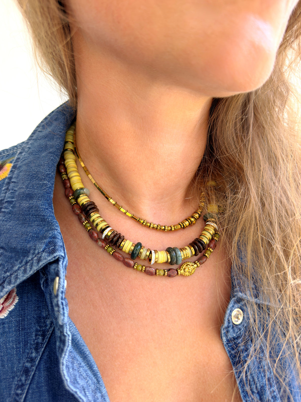 LOOK - NARCISSE, VASCO beurre, TALINE jaspe rouge