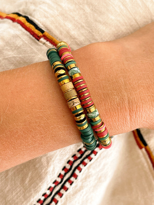 Bracelet LUNA - red cactus