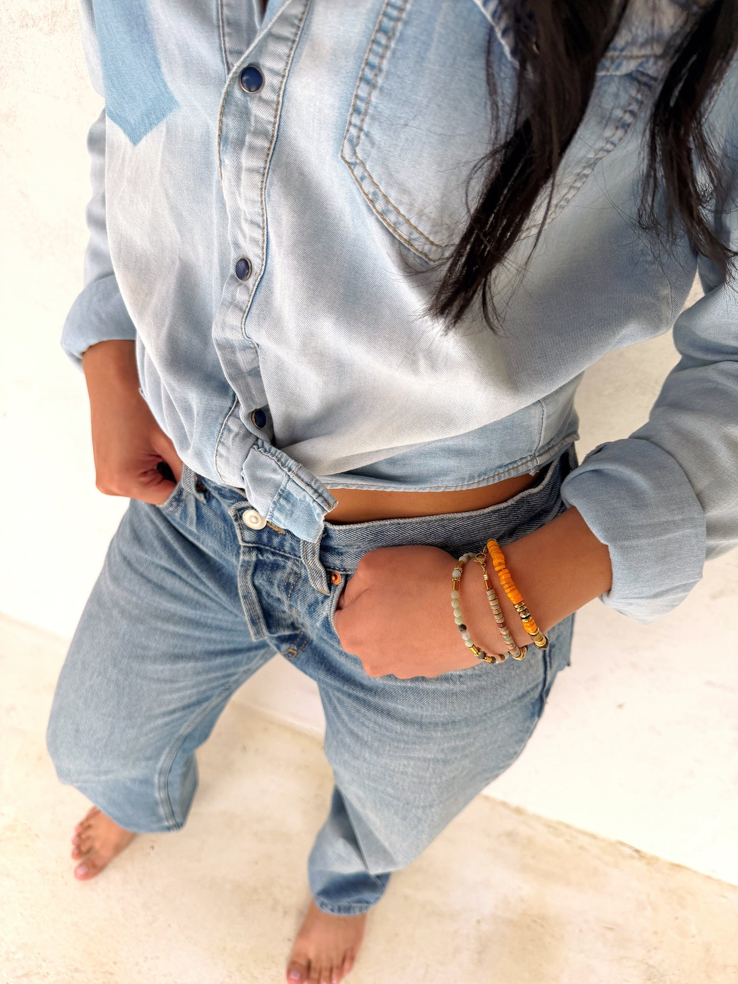 LOOK - URSIO Tangerine, JAJA Jaspe aqua terra, UNEA Amazonite