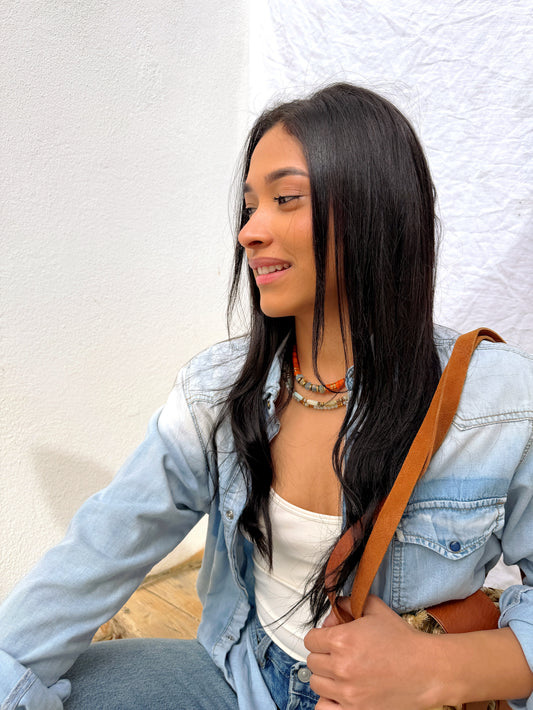 LOOK - THELMA Zeste, THEOPHILE Amazonite, URBA Amazonite