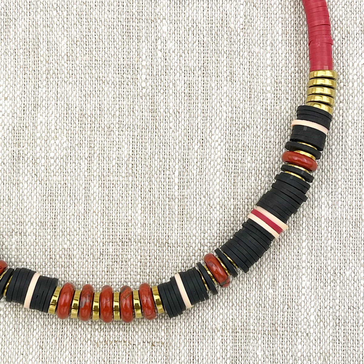 Collier MARCEL - carbone/ red