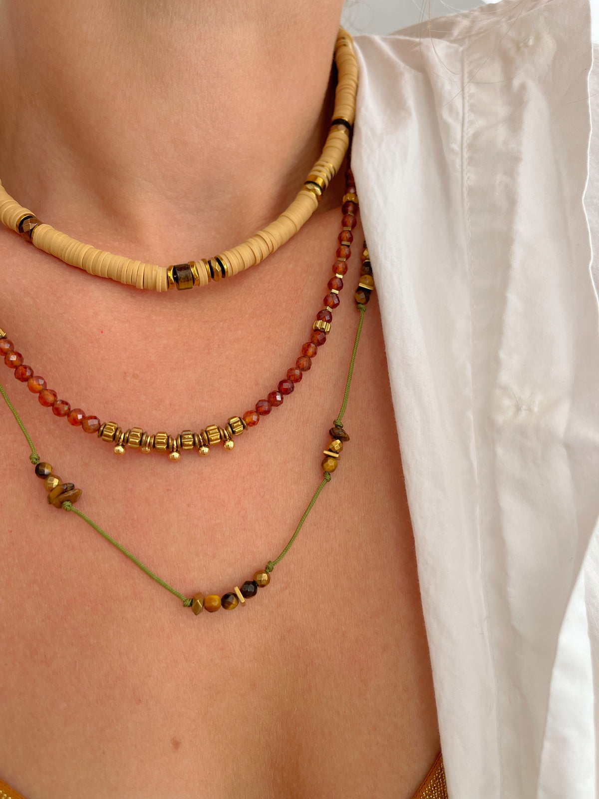 Collier OTIS - noisette