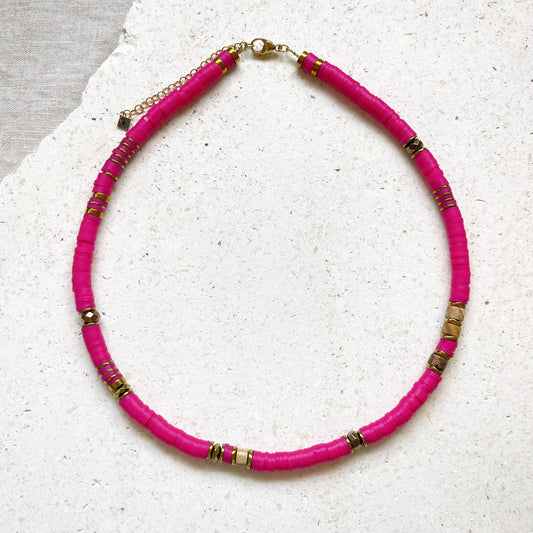 Collier OTIS - cerise
