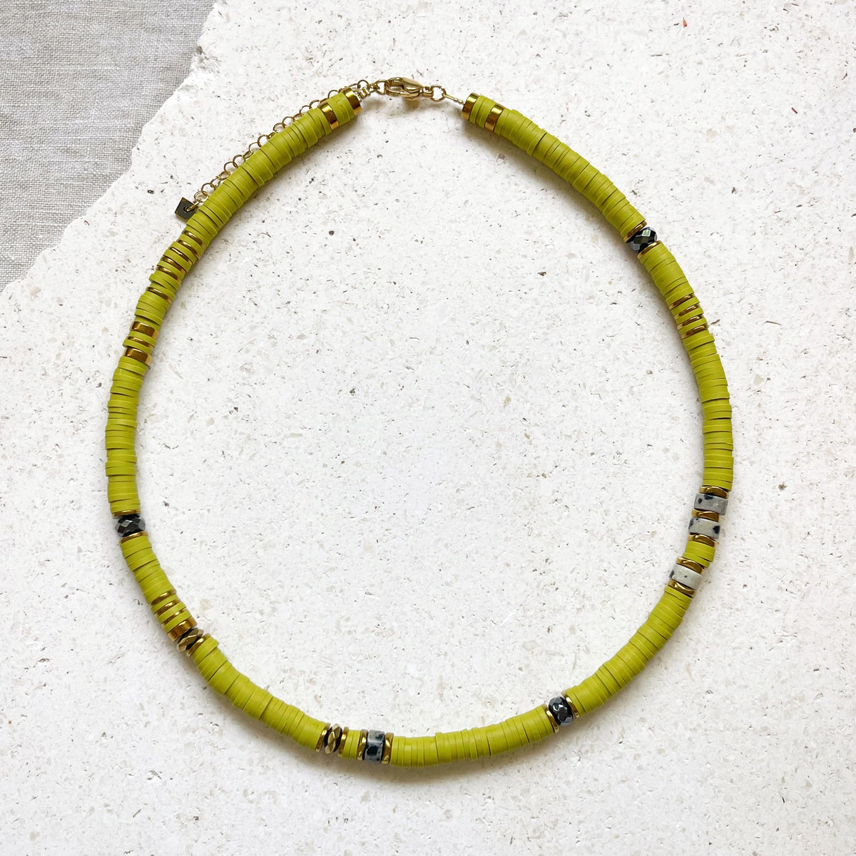 Collier OTIS - olive