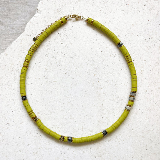 Collier OTIS - olive