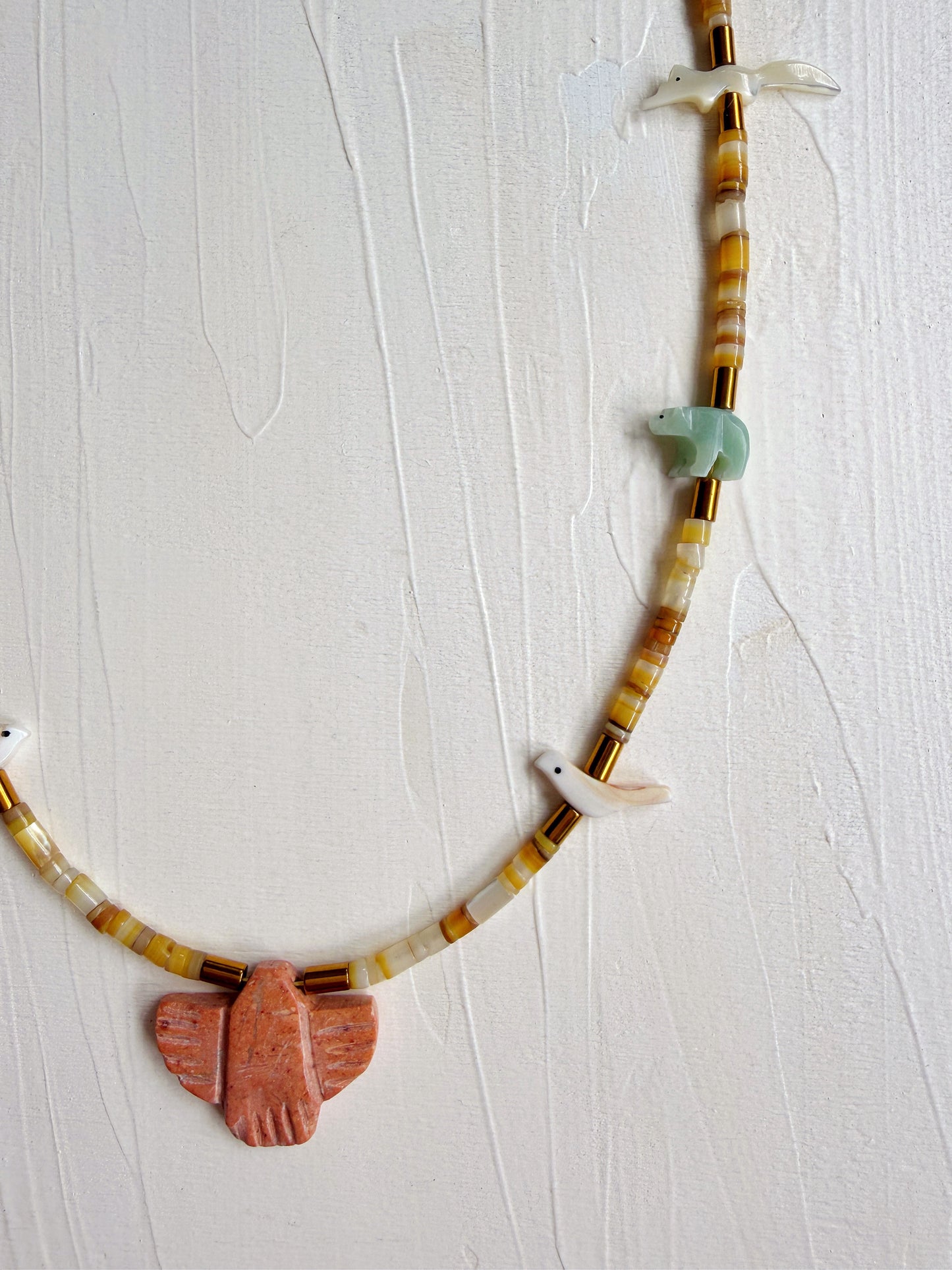 Collier UNIA - Bouton d'or